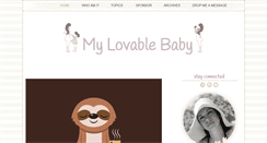 Desktop Screenshot of mylovablebaby.com