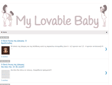 Tablet Screenshot of mylovablebaby.com